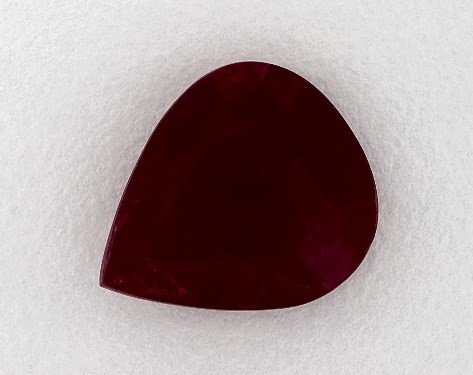 4.32 Carat Pear Natural Ruby