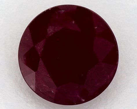 3.08 Carat Round Natural Ruby