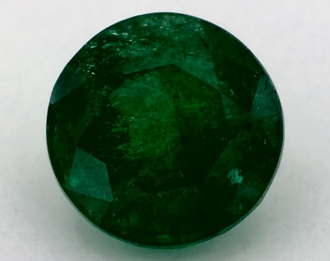 2.46 Carat Round Natural Green Emerald