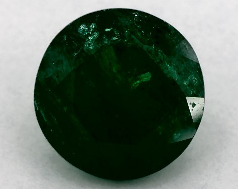 2.52 Carat Round Natural Green Emerald