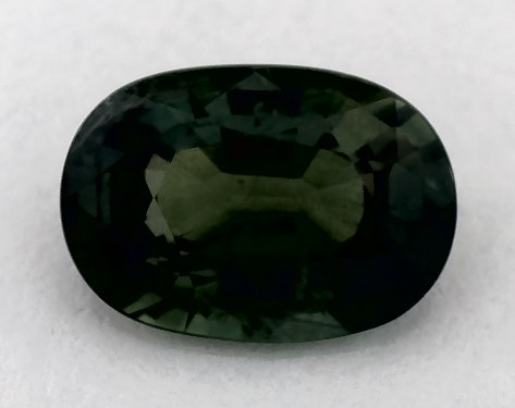 3.06 Carat Oval Natural Green Sapphire
