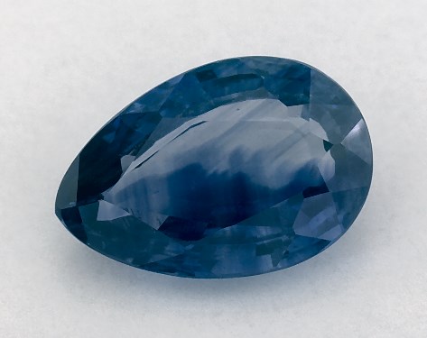 2.08 Carat Pear Natural Blue Sapphire