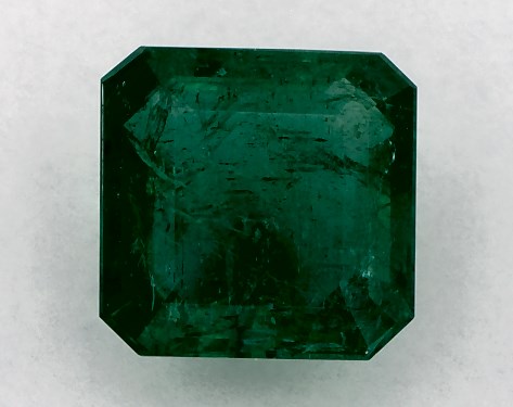 2.32 Carat Asscher Natural Green Emerald
