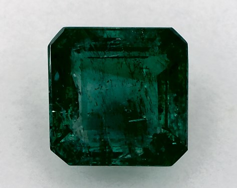 2.47 Carat Asscher Natural Green Emerald