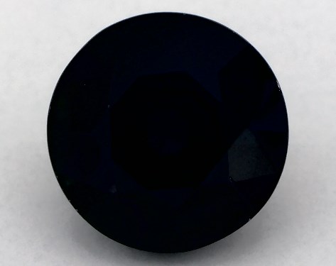 4.04 Carat Round Natural Blue Sapphire