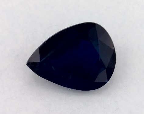 2.50 Carat Pear Natural Blue Sapphire