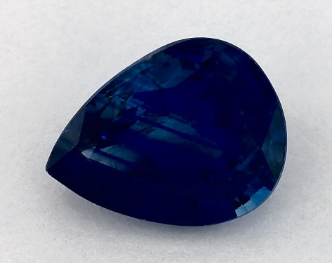 2.15 Carat Pear Natural Blue Sapphire