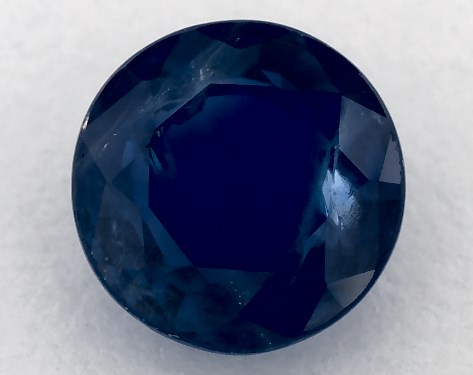2.07 Carat Round Natural Blue Sapphire