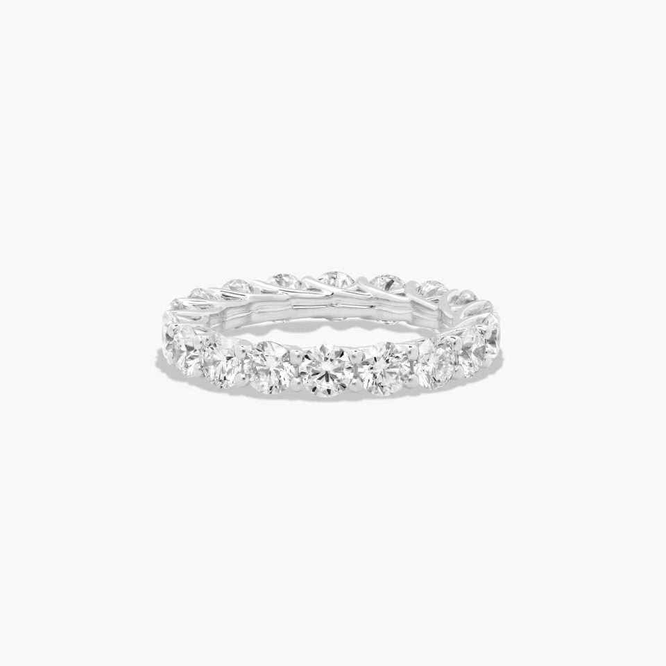 Platinum Trellis Diamond Eternity Ring (3 CTW H-I / SI1-SI2)