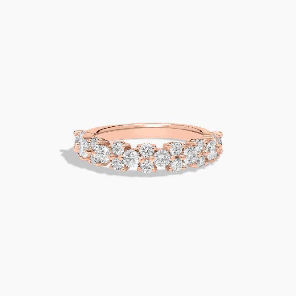 14K Rose Gold Diamond Butterfly Ring