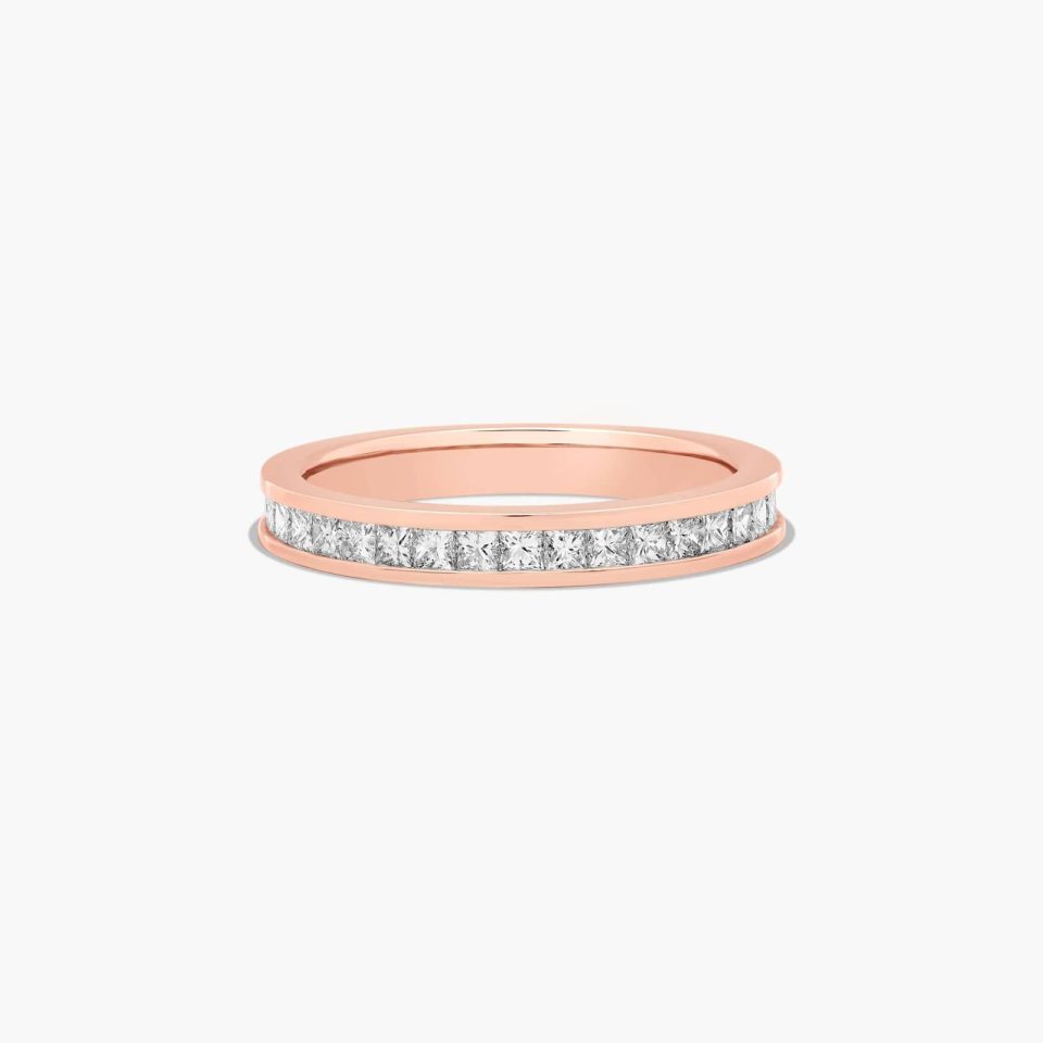 14K Rose Gold Channel Set Diamond Wedding Ring (.63 CTW.)