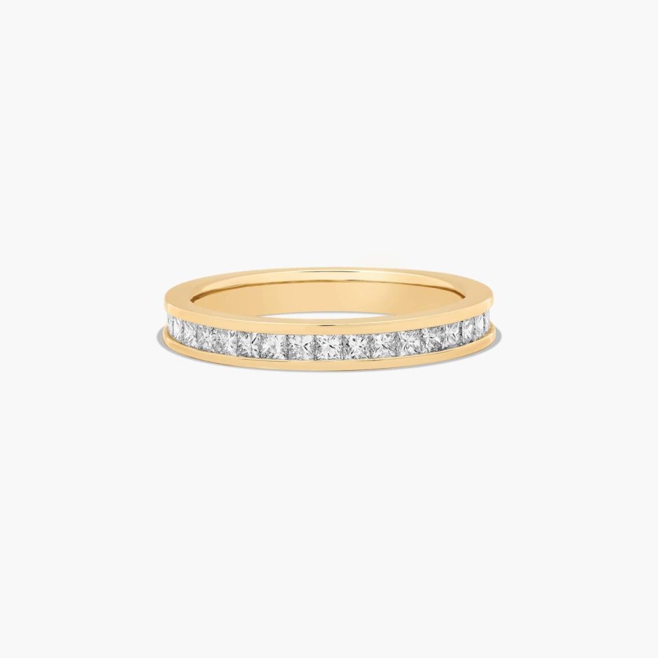 18K Yellow Gold Channel Set Diamond Wedding Ring (.63 CTW.)