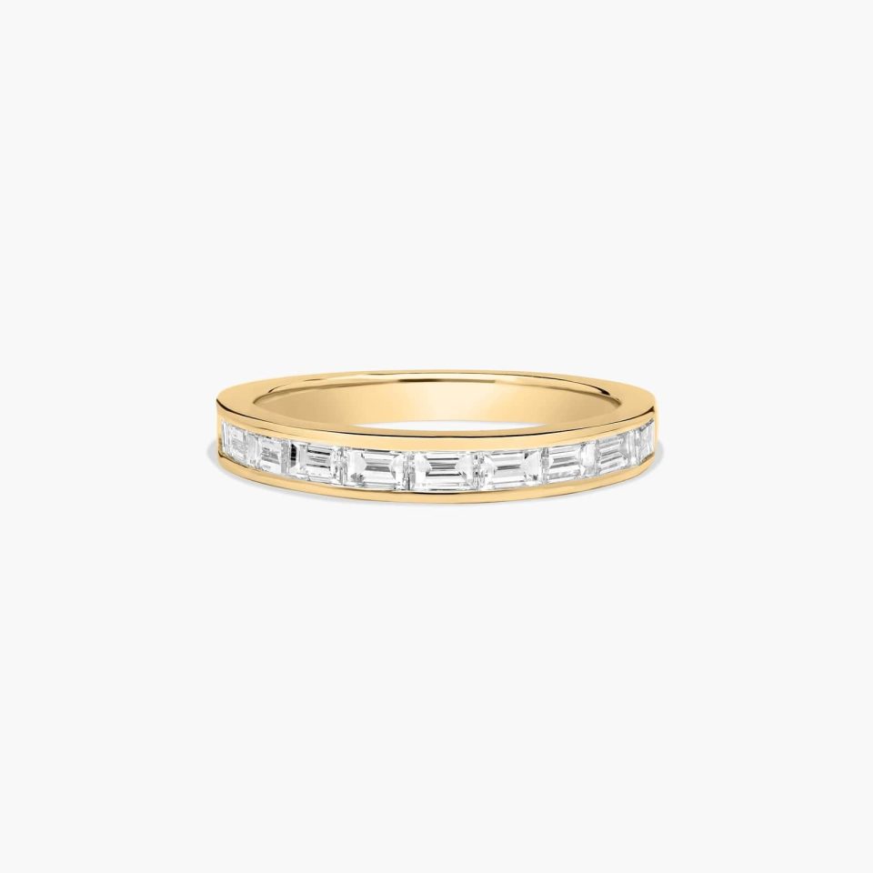18K Yellow Gold Baguette Wedding Ring ( .70 CTW.)