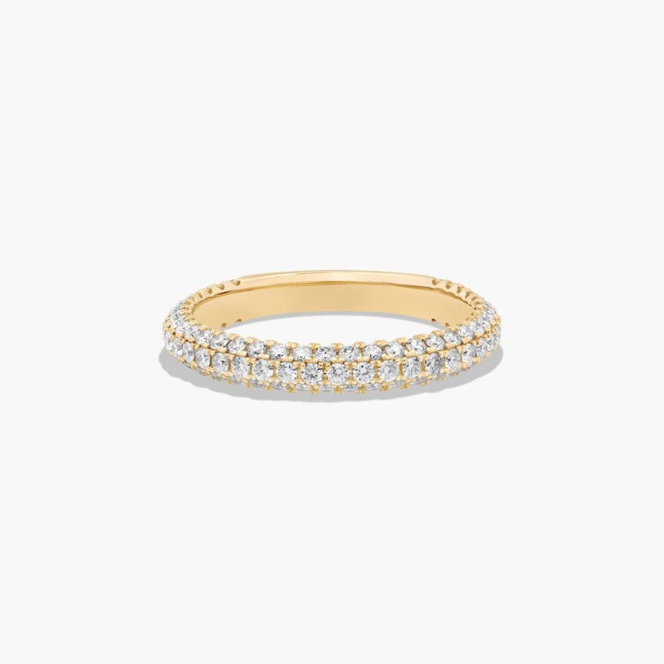 14K Yellow Gold Trio Matching Wedding Band