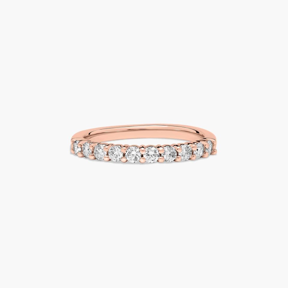 14K Rose Gold Prong Set Diamond Wedding Ring (.30 CTW.)