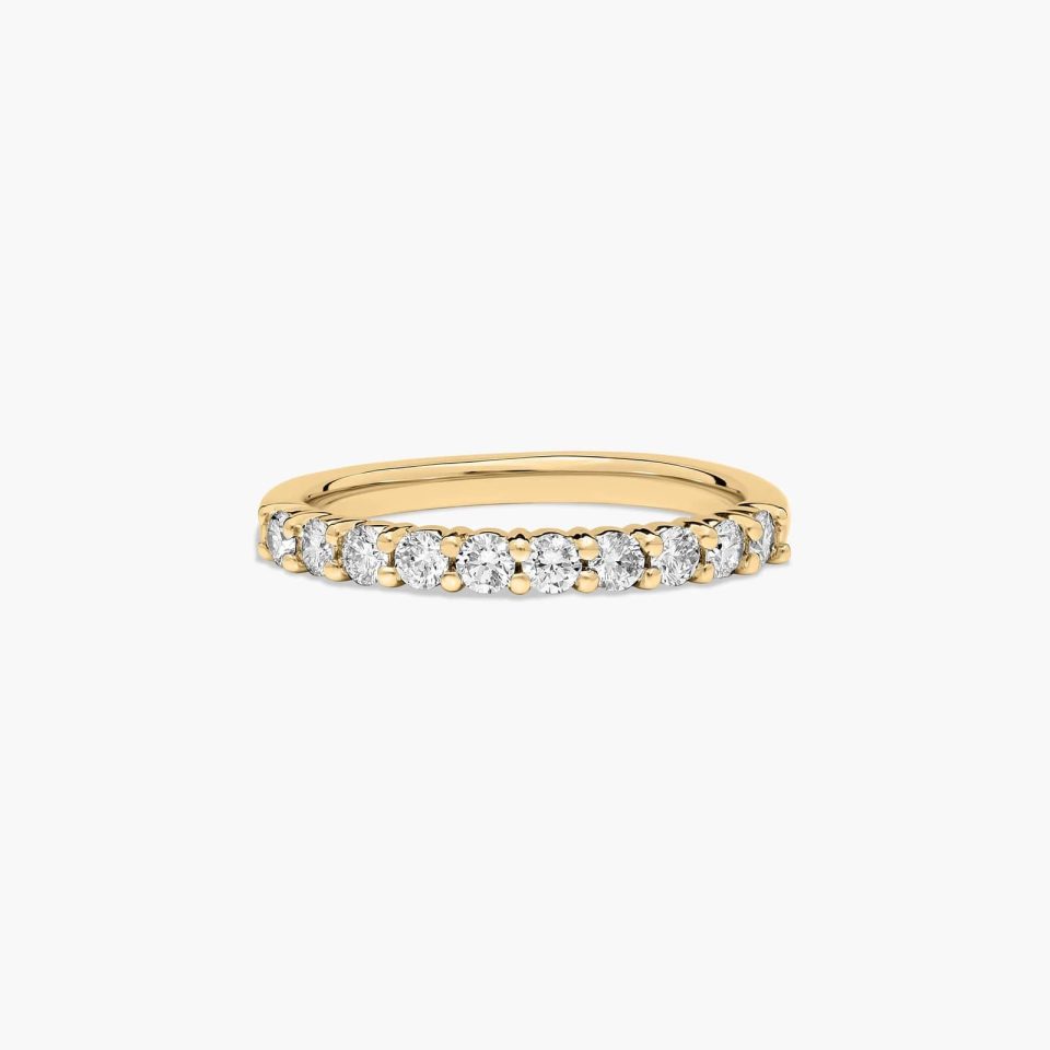 14K Yellow Gold Prong Set Diamond Wedding Ring (.30 CTW.)