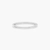 18K White Gold Flush Fit Pavé Wedding Ring