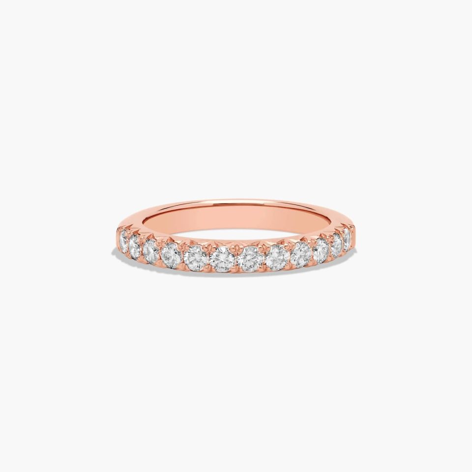 14K Rose Gold Butterfly Prong Diamond Ring (0.50 CTW - H-I / SI1-SI2)