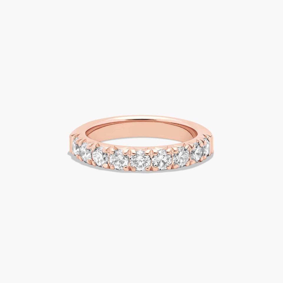14K Rose Gold Butterfly Prong Diamond Ring (1.00 CTW - H-I / SI1-SI2)