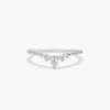 18K White Gold Grand Diamond Tiara Wedding Ring