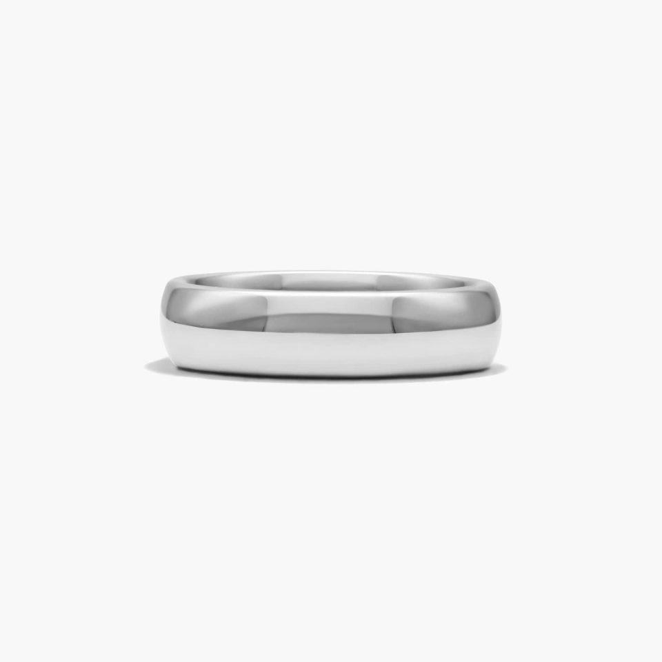 Gray Tungsten Carbide 6MM Domed Comfort Fit Band by TRITON