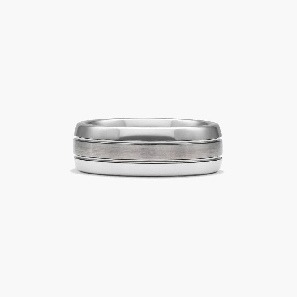 Tungsten Carbide 8MM Domed Comfort Fit Band by TRITON