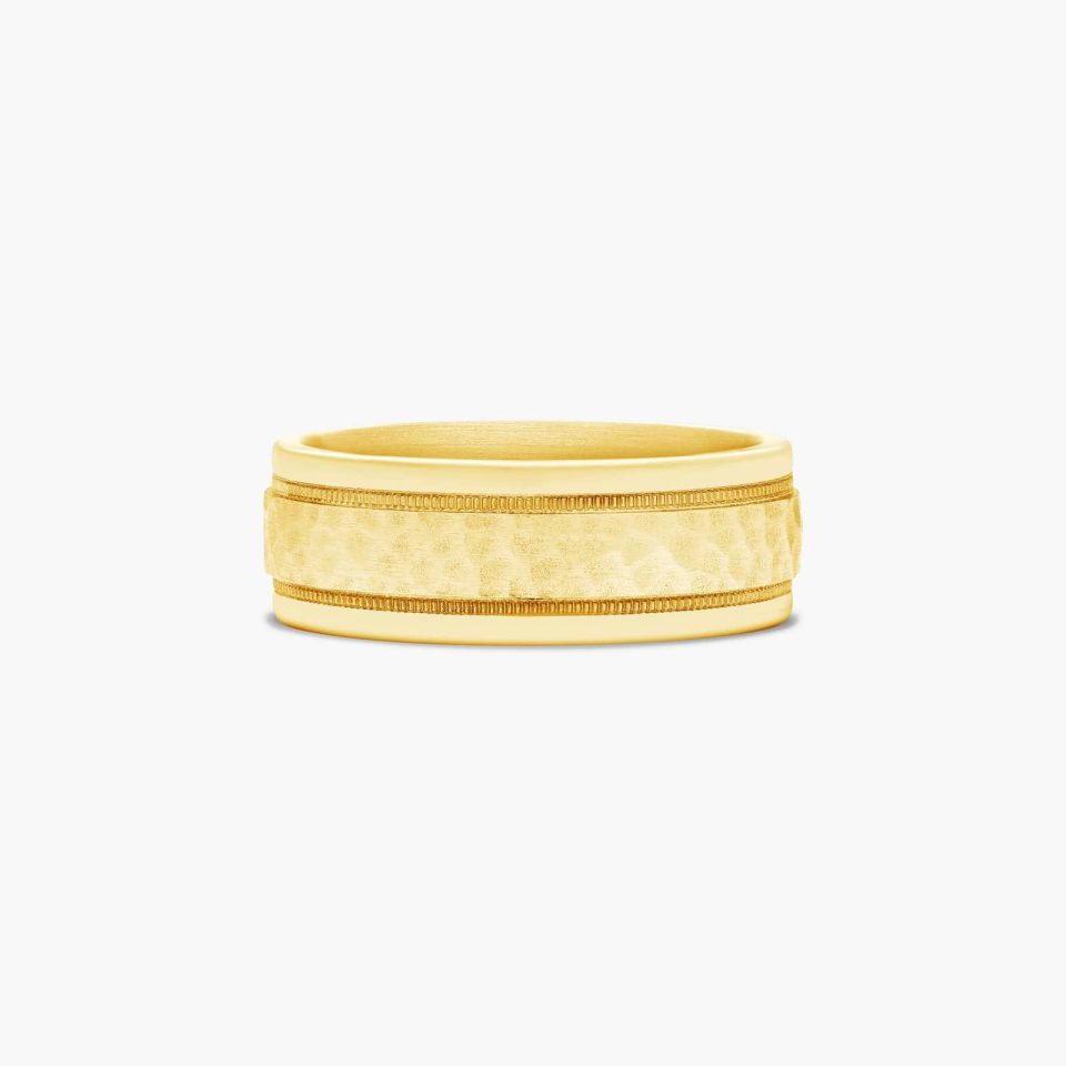 18K Yellow Gold 8mm Comfort-Fit High Polished Band