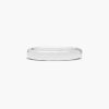 14K White Gold 3.5mm Slightly Flat Comfort Fit Wedding Ring