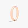 14K Rose Gold 4mm Flat Comfort Fit Wedding Ring
