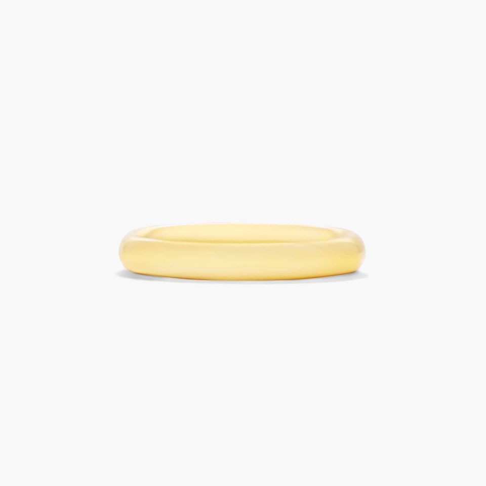 18K Yellow Gold 3.0mm High Dome Comfort Fit Wedding Ring
