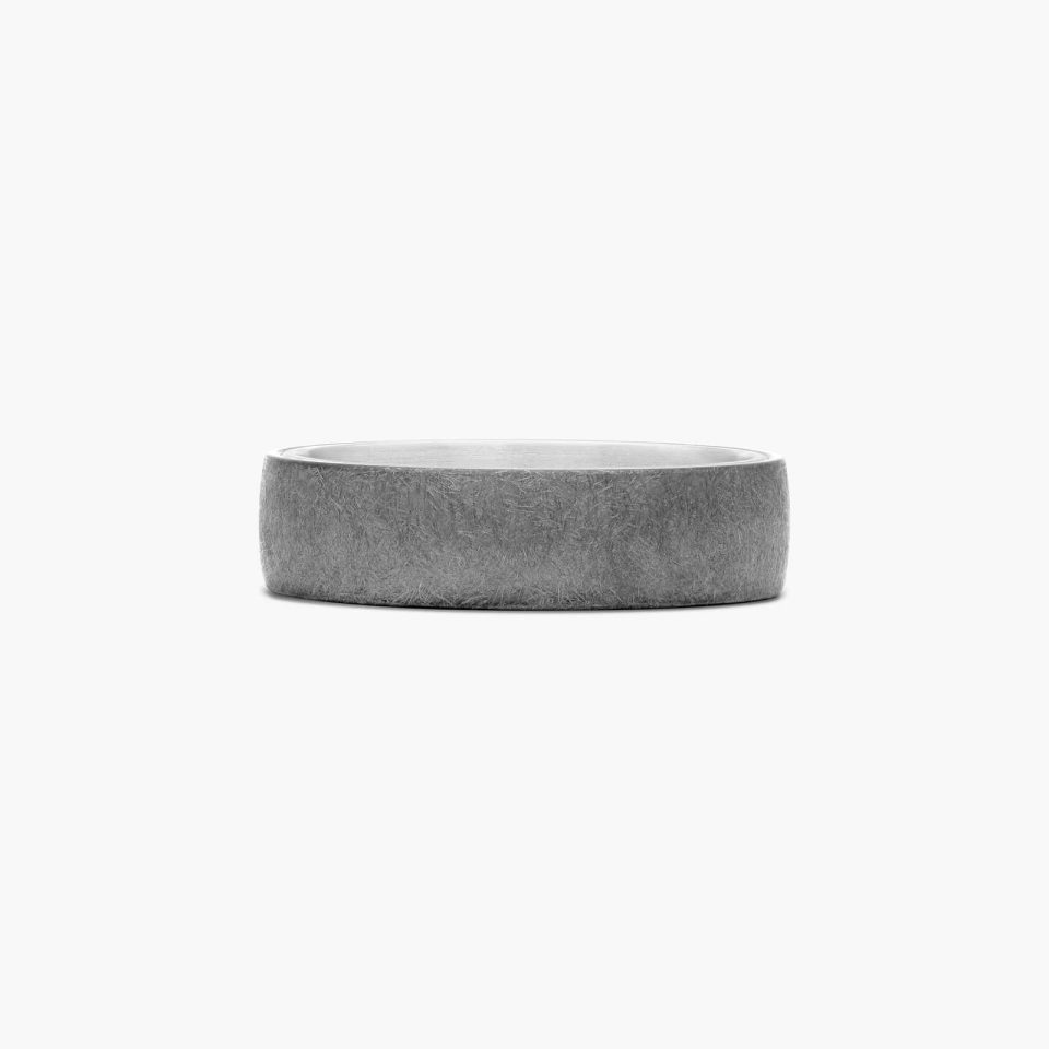 Tantalum with 14K White Gold Inside Ring