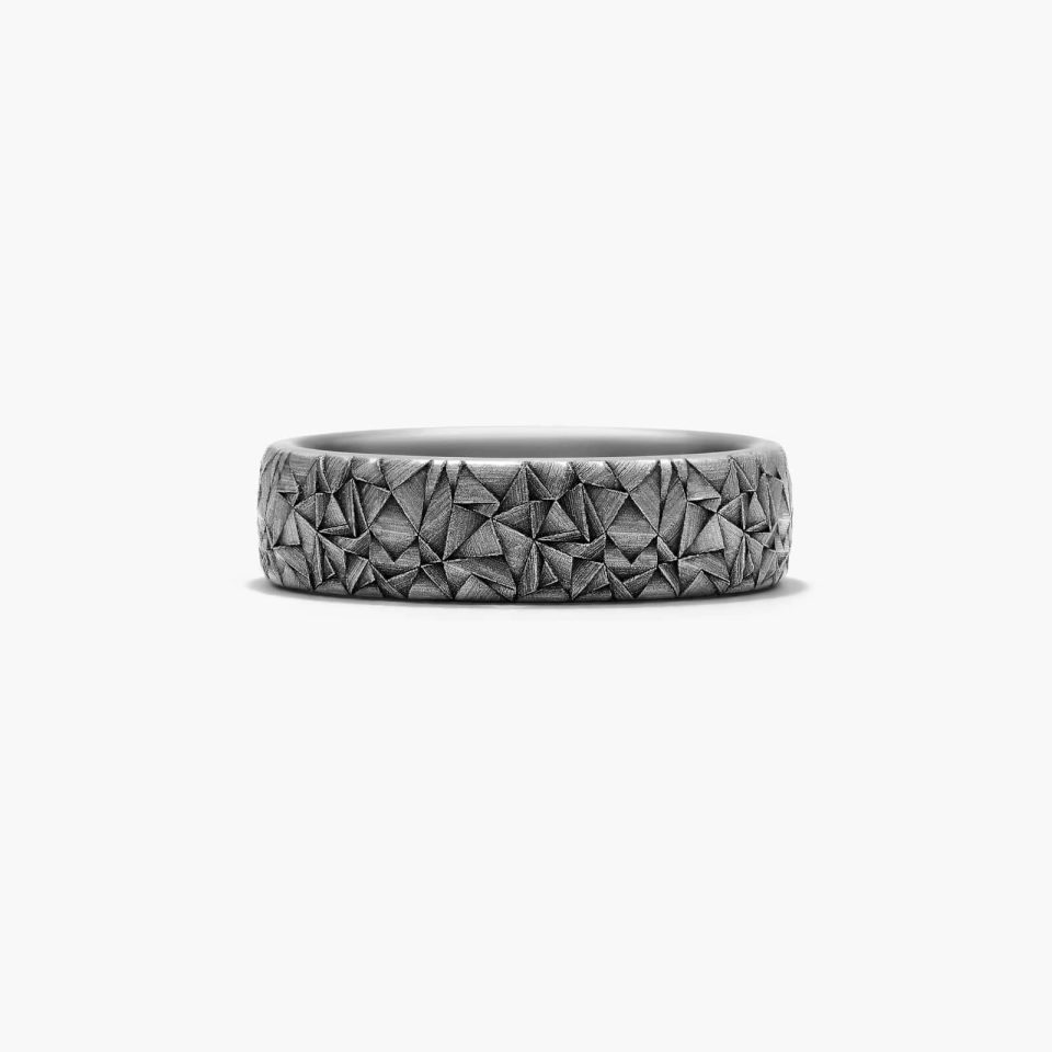 Tantalum 6.5mm Kaleidoscope Ring